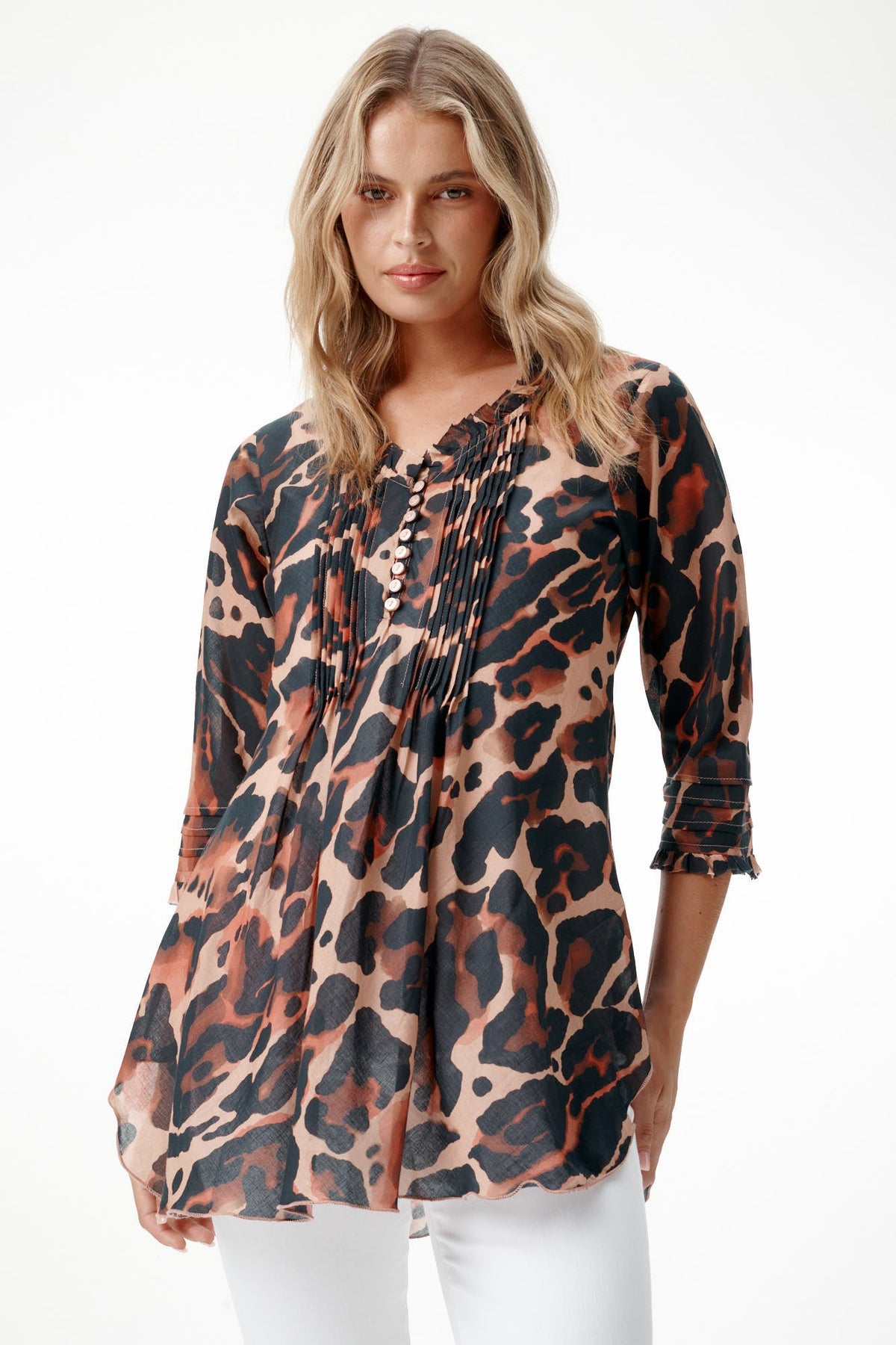 One Season - Poppy Top - Leopard