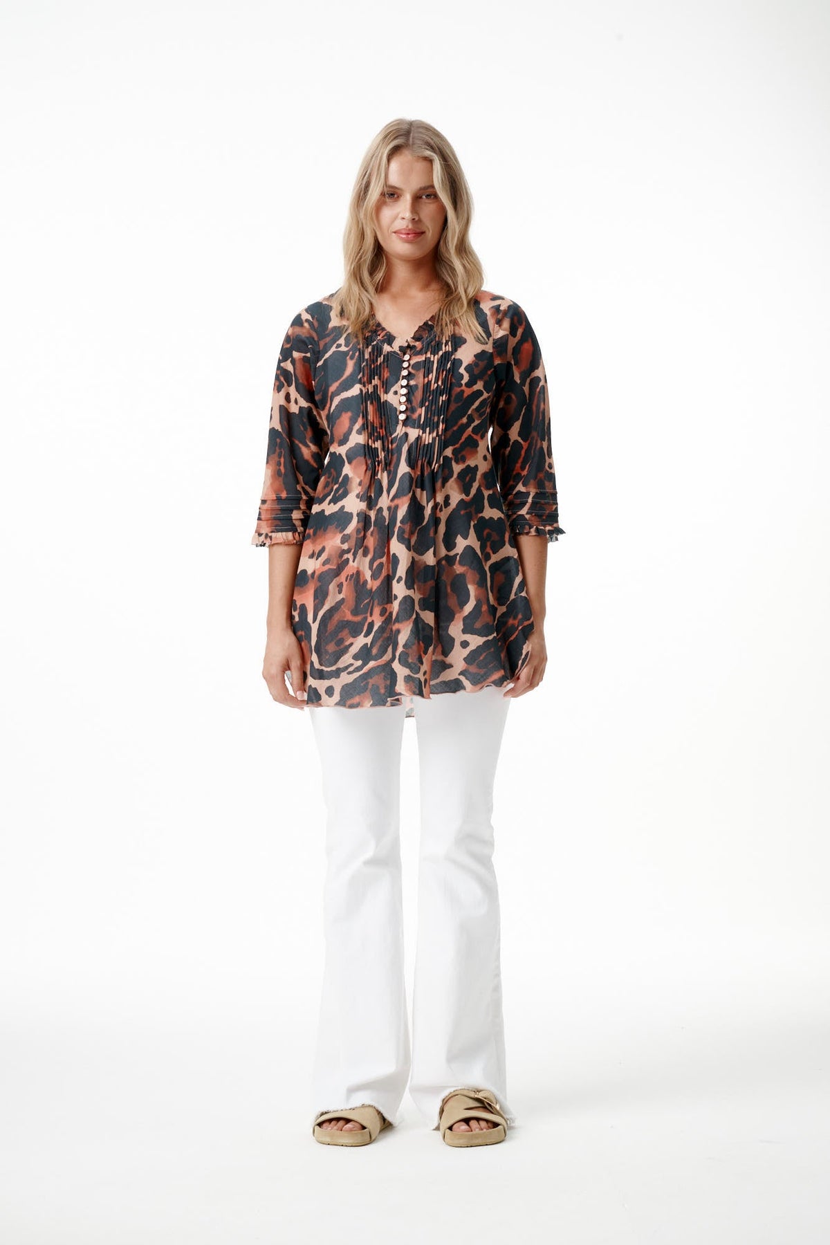 One Season - Poppy Top - Leopard