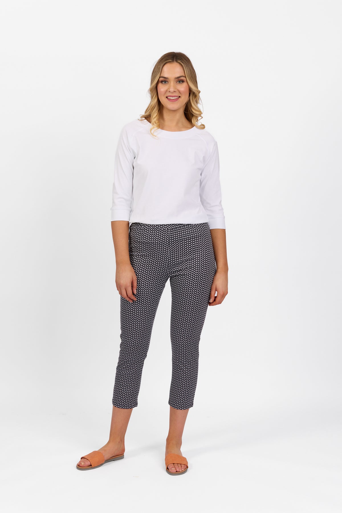 Vassalli - Skinny Leg 7/8 Pant - Nori