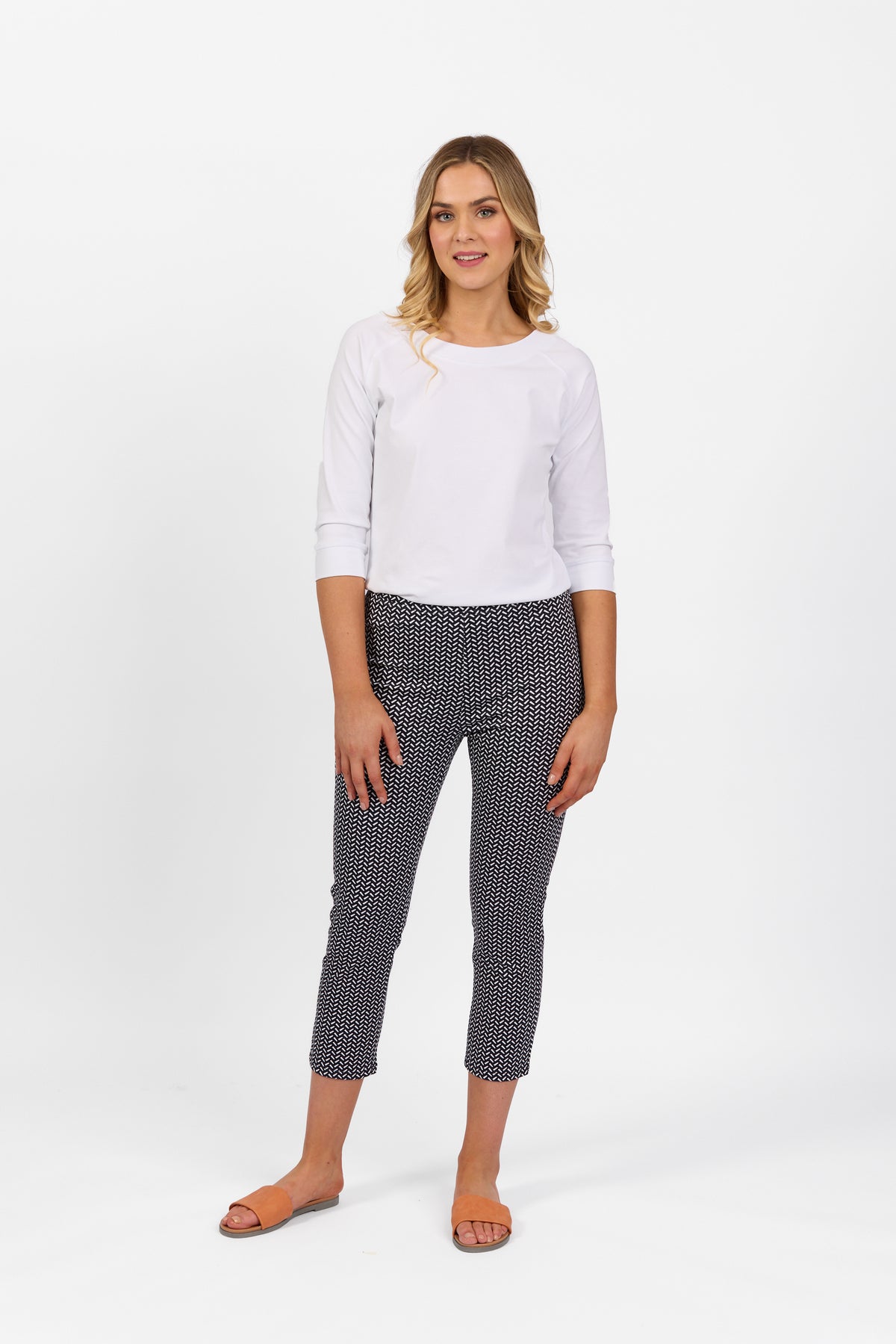 Vassalli - Skinny Leg 7/8 Pant - Nori