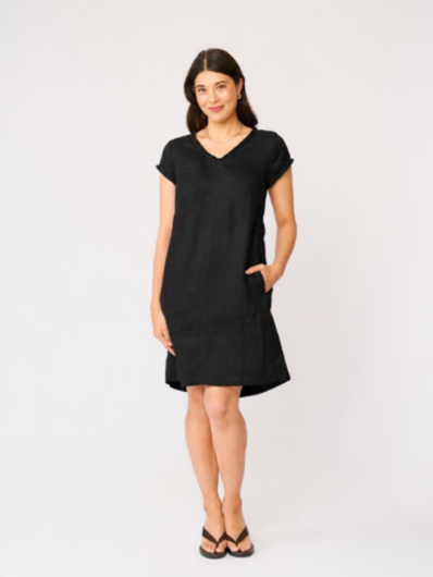 FOIL - V Festival Dress - Black