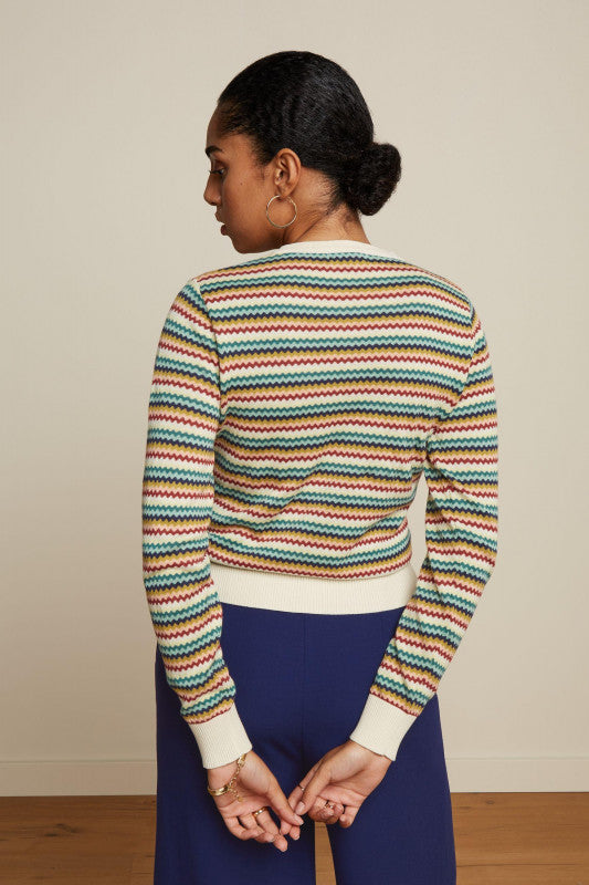 King Louie - Cardi Roundneck - Romero Cream