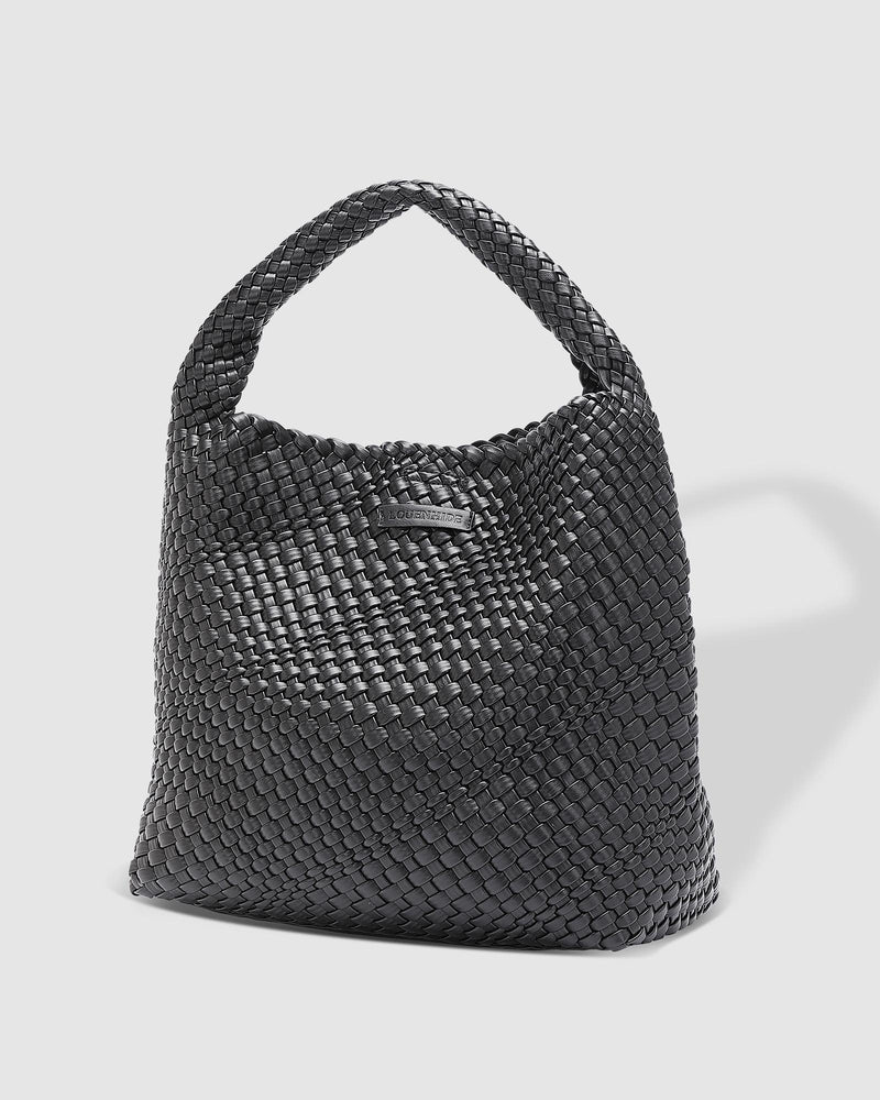 Louenhide - Gabby Woven Shoulder Bag - Black