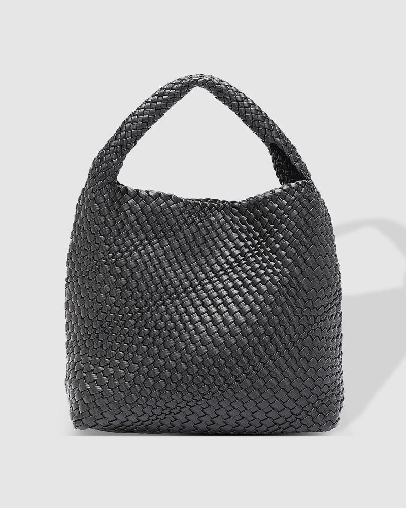 Louenhide - Gabby Woven Shoulder Bag - Black