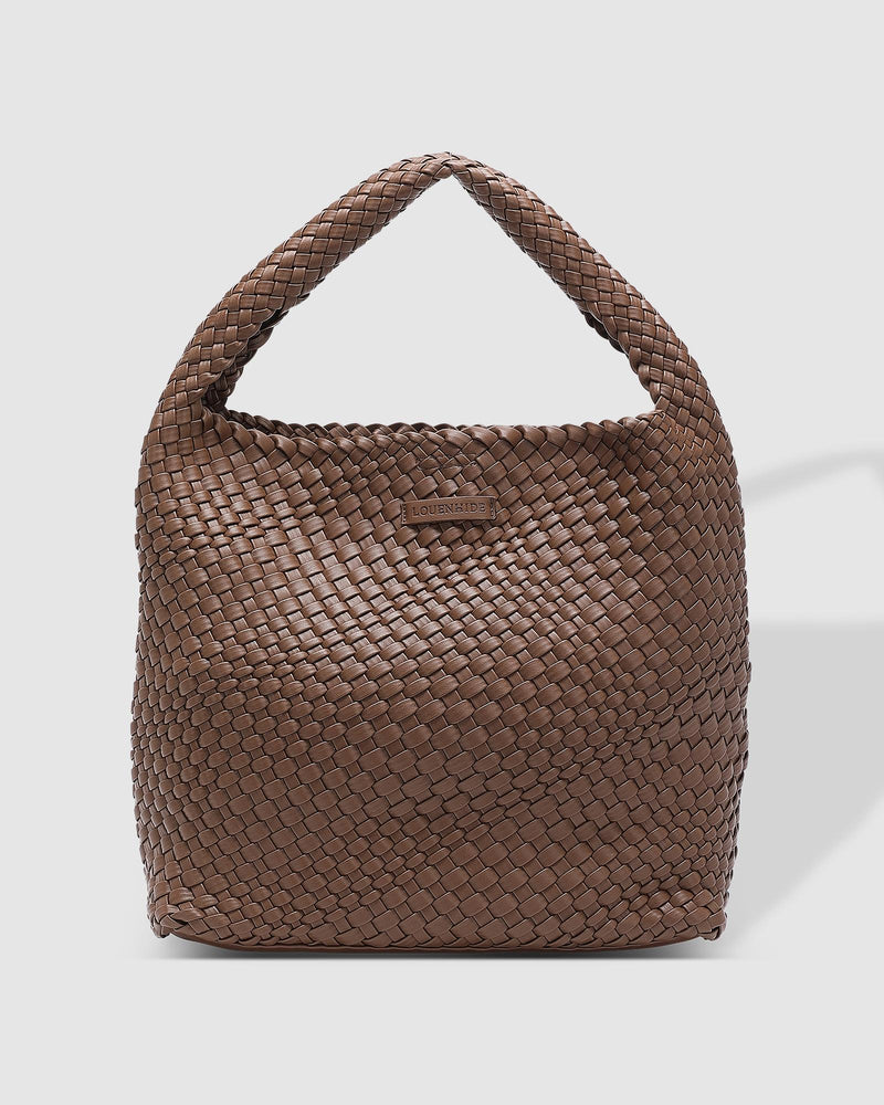 Louenhide - Gabby Woven Shoulder Bag - Chocolate