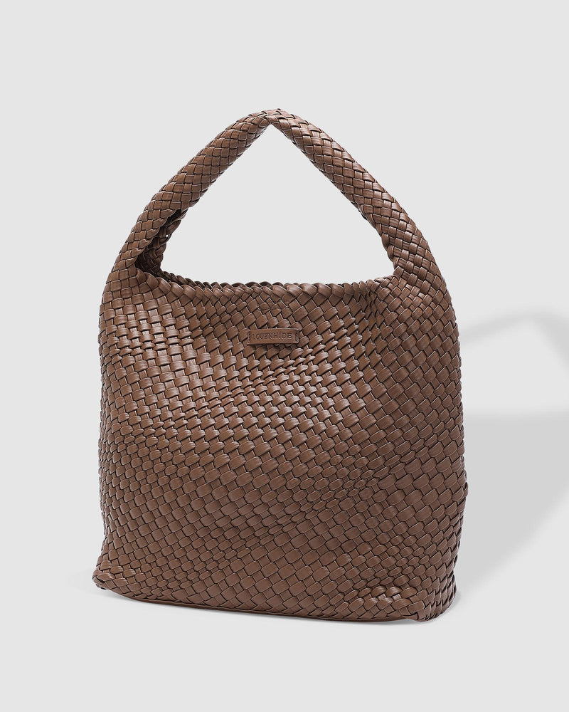Louenhide - Gabby Woven Shoulder Bag - Chocolate