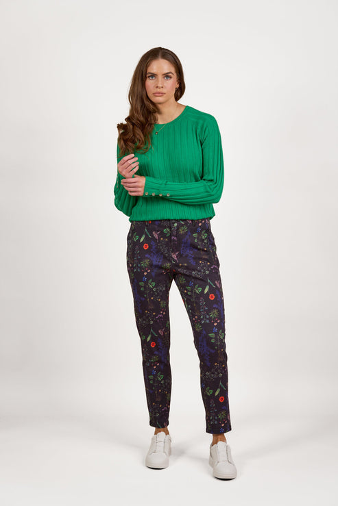 Vassalli -  Skinny Leg Ankle Grazer Pant - Halo