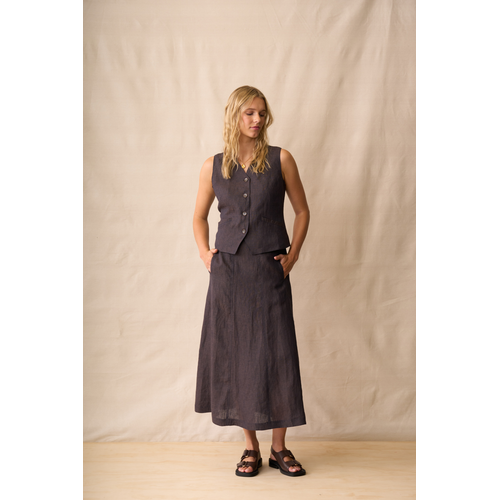 Neris - Harper Vest - Hazel
