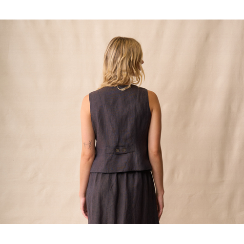 Neris - Harper Vest - Hazel