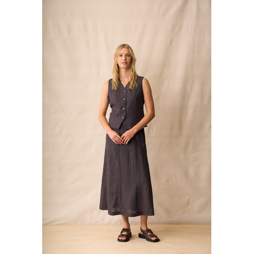 Neris - Harper Vest - Hazel