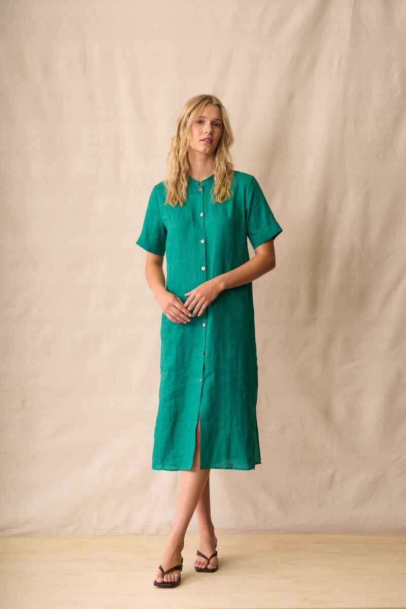 Neris - Shiloh Dress - Malachite