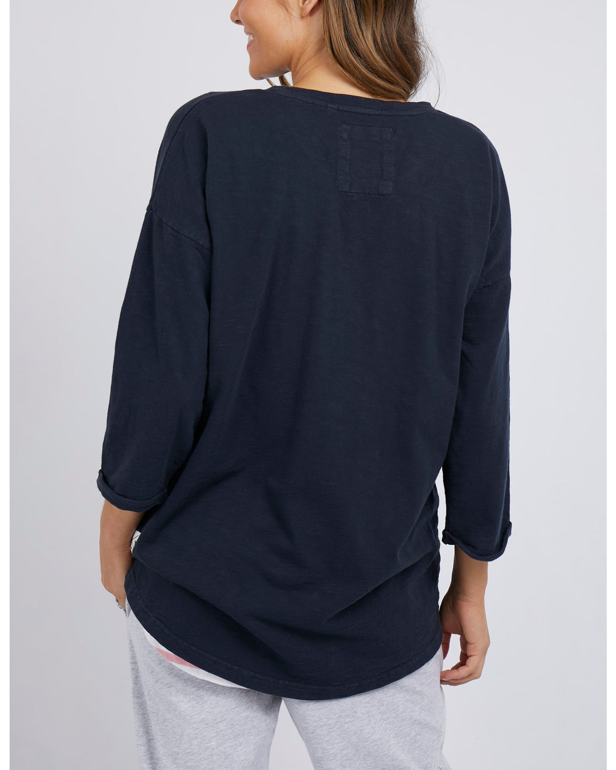 Elm - Annie 3/4 Sleeve Tee - Navy