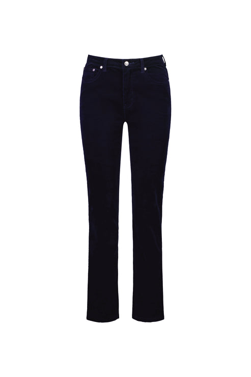 Vassalli - Jean Style Straight Leg Cord Pant - Midnight