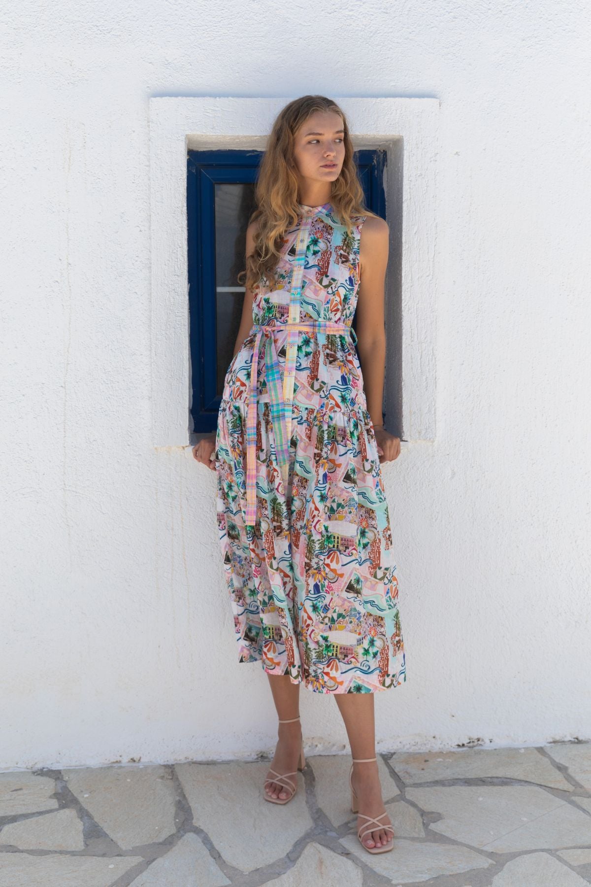 Kachel - Wanda Maxi Dress - Polaroids