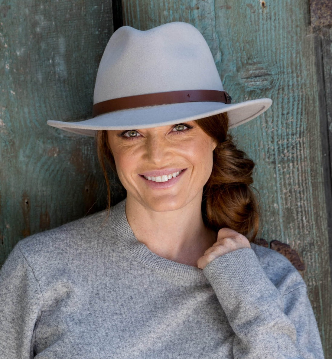 Tina M - Zermatt Fedora - Grey