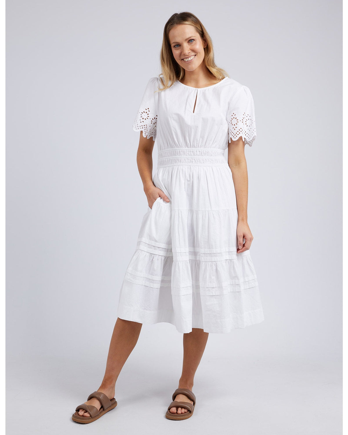 Foxwood - Sloane Midi Dress - White