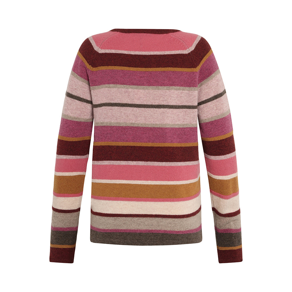 Mansted - Aline Lamb Stripe Crew - Spice