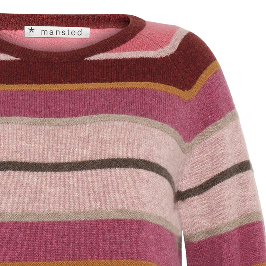 Mansted - Aline Lamb Stripe Crew - Spice