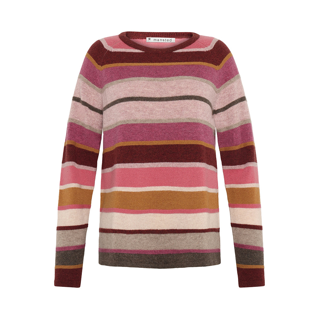 Mansted - Aline Lamb Stripe Crew - Spice