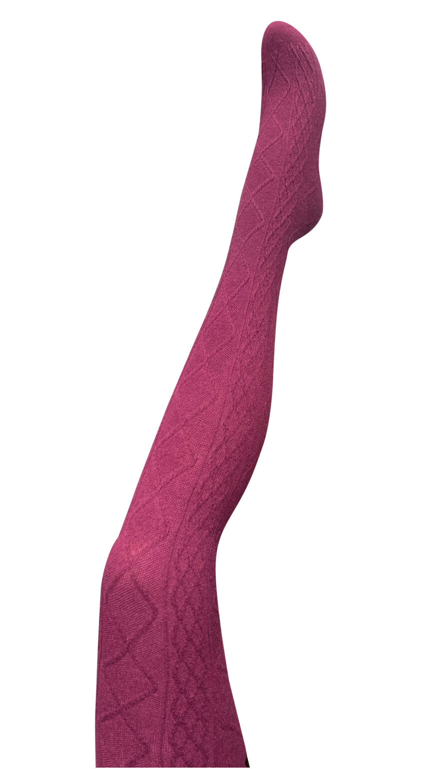 Tightology – Aran Cashmere Blend Tights – Claret