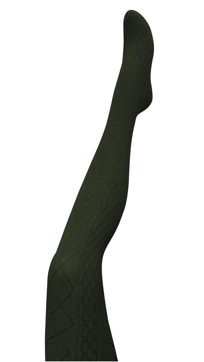Tightology – Aran Cashmere Blend Tights – Green