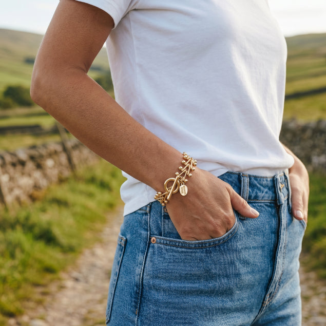 LOTUS  Chain Bracelet - Gold