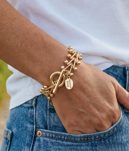 LOTUS  Chain Bracelet - Gold