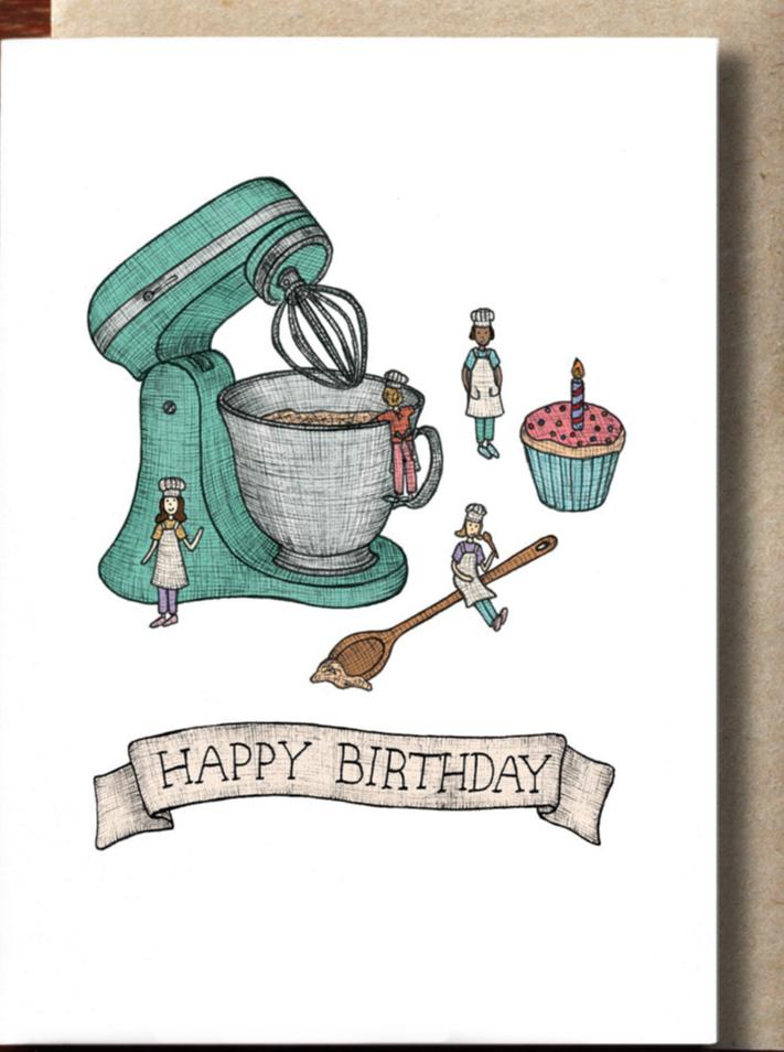 Nonsense Maker Card - Birthday Baking