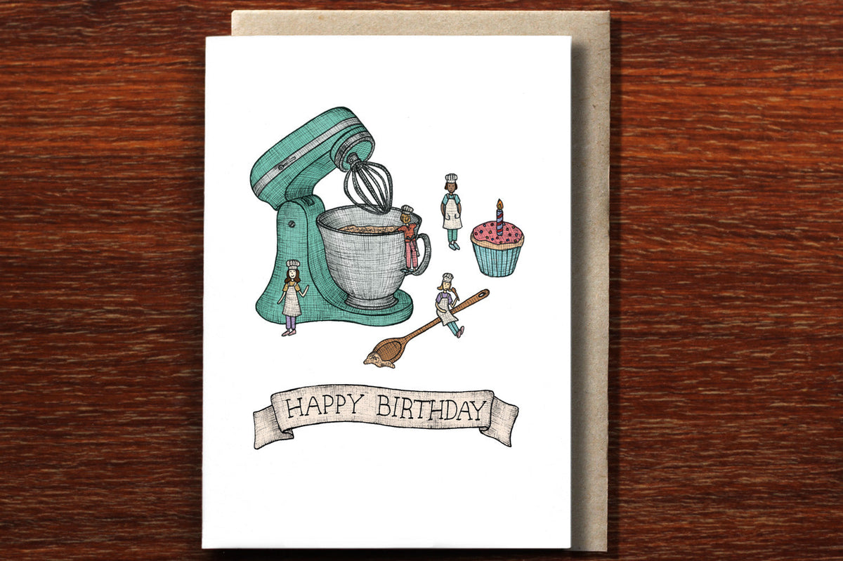 Nonsense Maker Card - Birthday Baking