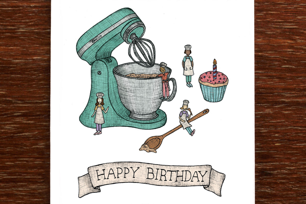 Nonsense Maker Card - Birthday Baking