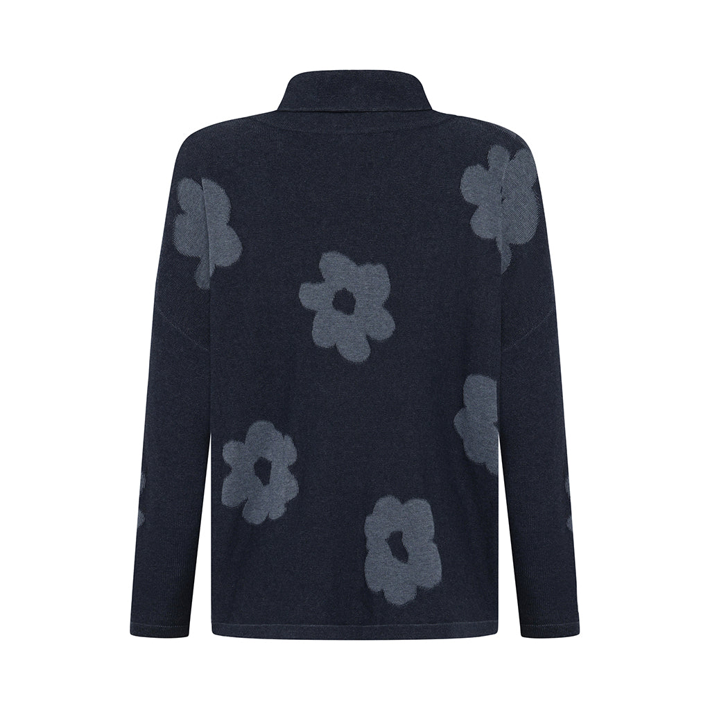 Mansted - Bloom Eco Cowl Neck - Navy