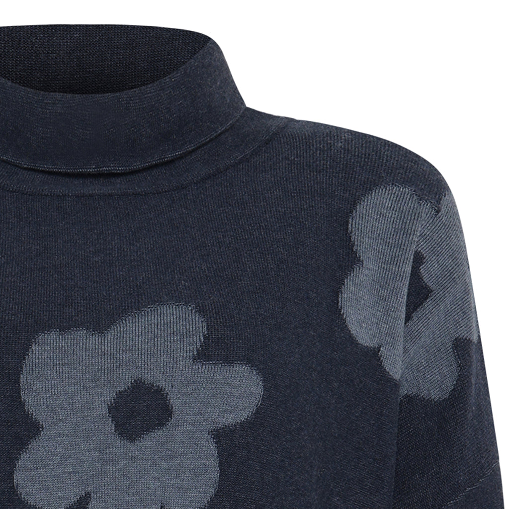 Mansted - Bloom Eco Cowl Neck - Navy