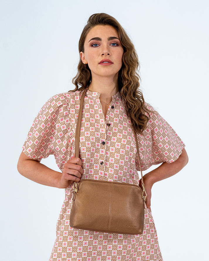 Elms &amp; King - Large Burbank Crossbody - Copper