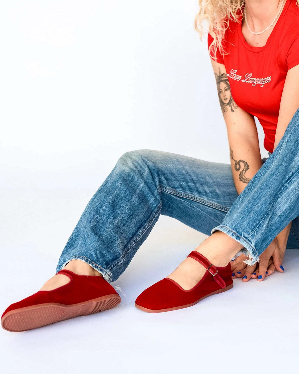 Happy Shoes - Cherry Velvet