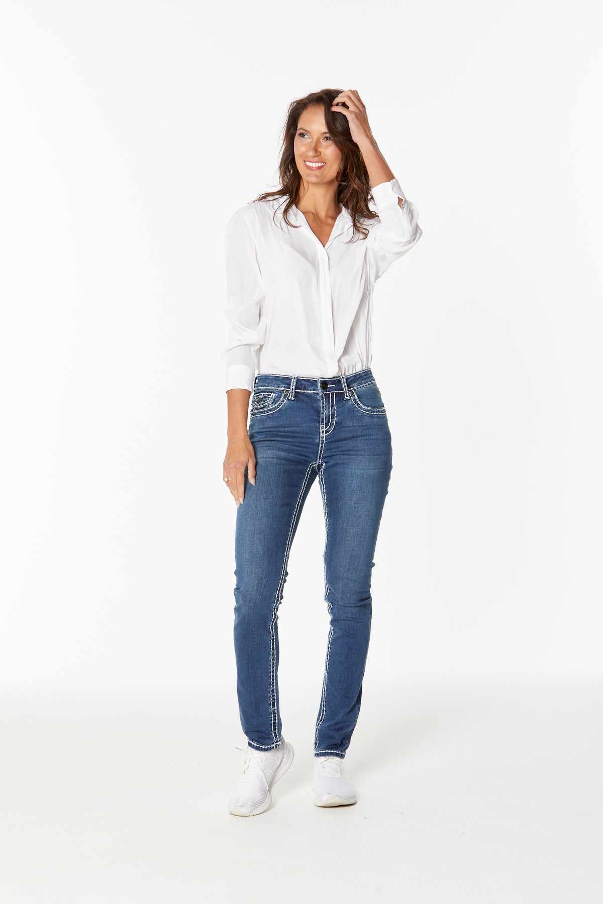 New London Jeans  - Chelsea Long - White