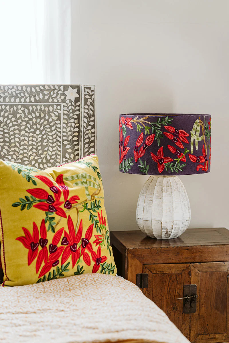 Ruby Star - Oversize Cushion - Stuart Desert Pea