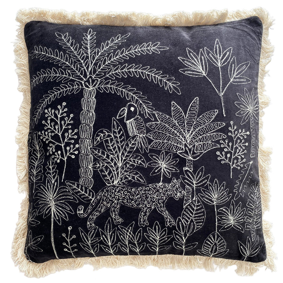 Ruby Star - Jungle Days Cushion - Black