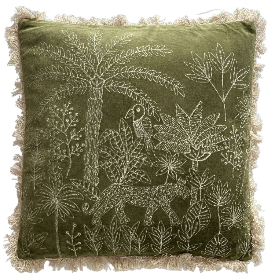 Ruby Star - Jungle Days Cushion - Olive