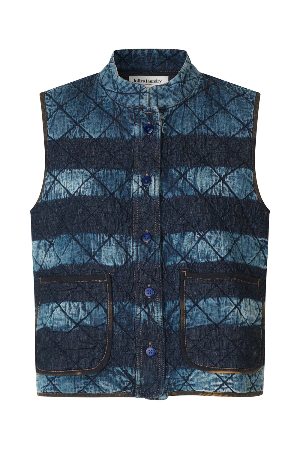 Lollys Laundry - Cairo Quilted Vest - Denim