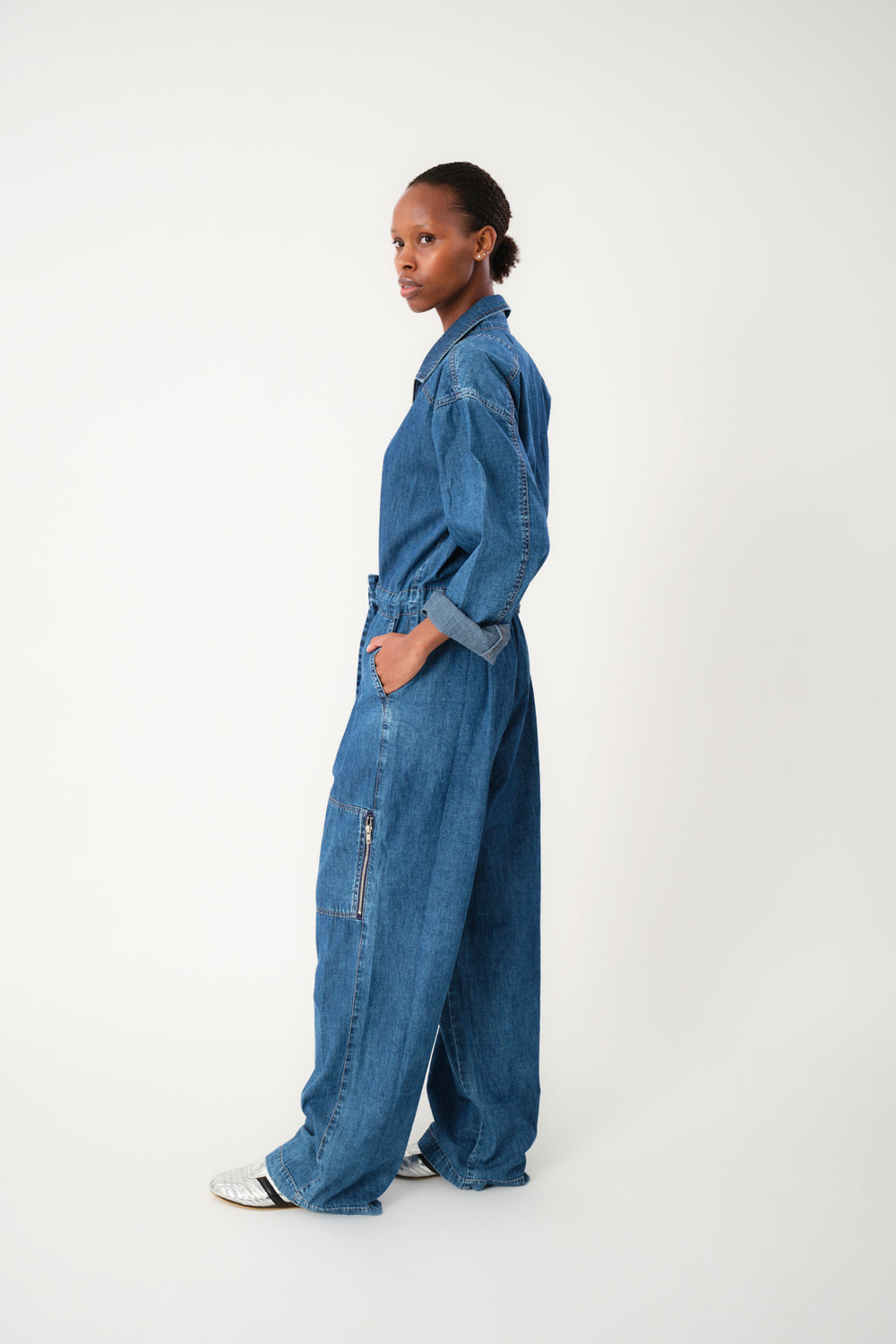Lollys Laundry - Camden Jumpsuit - Washed Denim