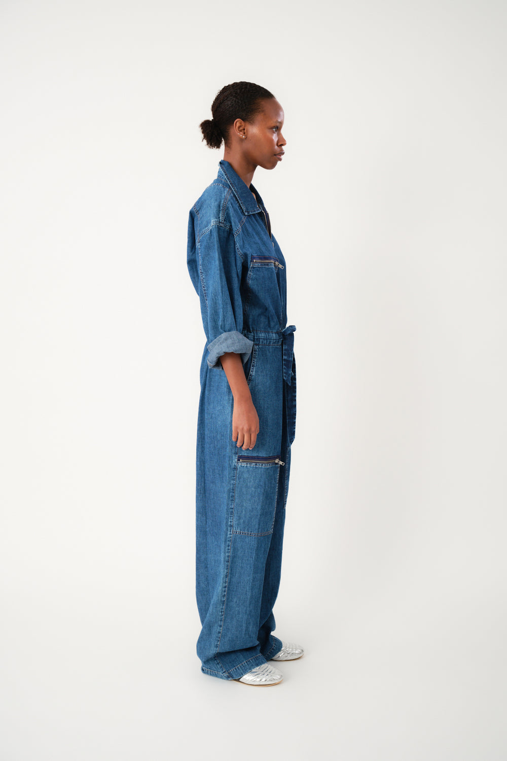 Lollys Laundry - Camden Jumpsuit - Washed Denim