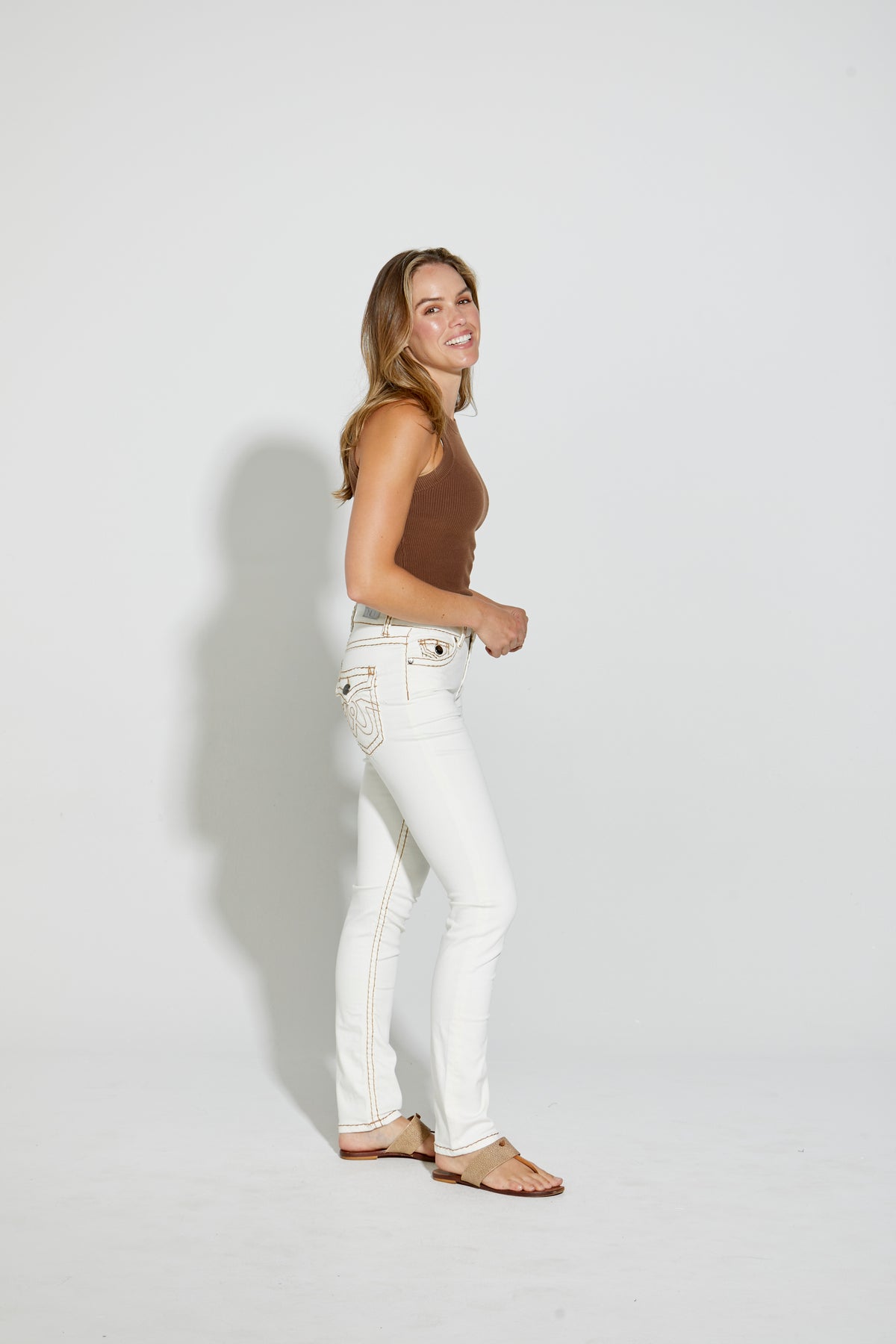 New London Jeans  - Chelsea 7/8 - Milk Tan