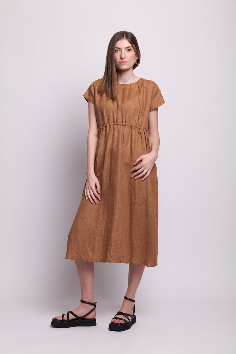 Neris - Drawn to you Dress - Bronze