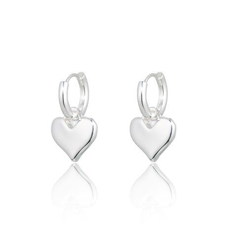 LOTUS Earring - Silver Hearts