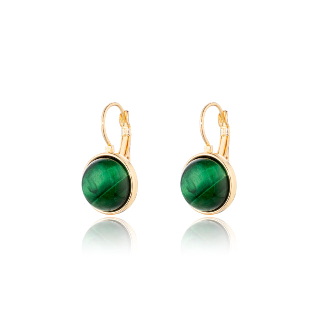 LOTUS - Emerald Drop Earring - Gold
