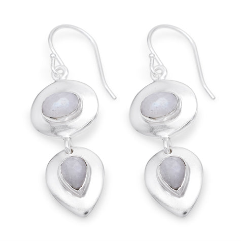 White Rainbow Earring - Silver