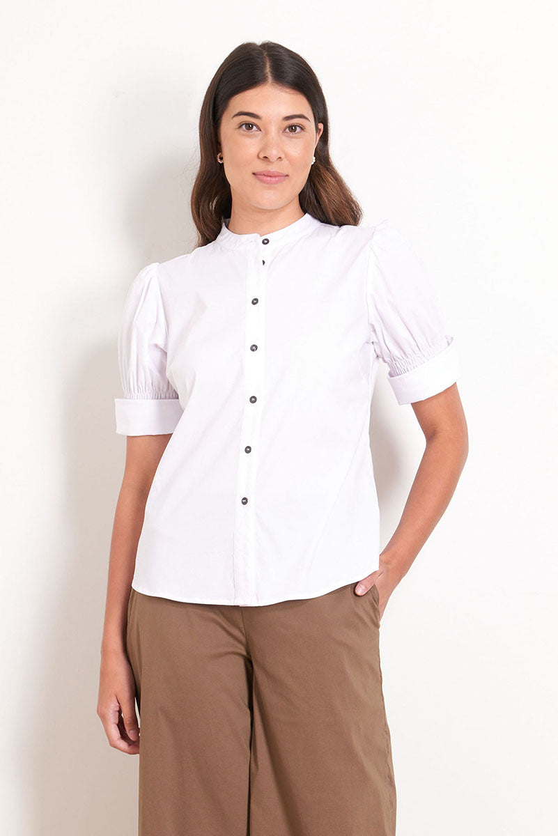 Foil  - On the Button Trapeze Shirt - White or Navy