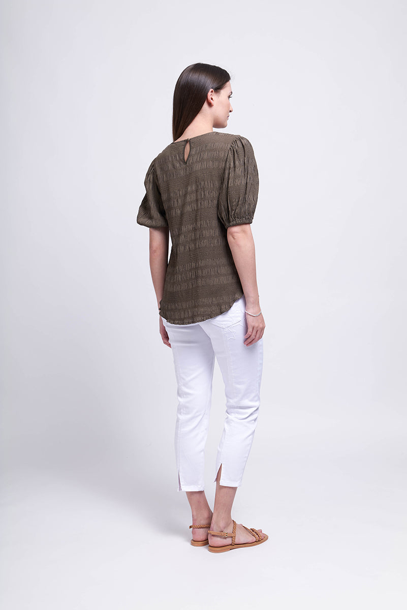 Foil  - Easy Breezy Top - Navy