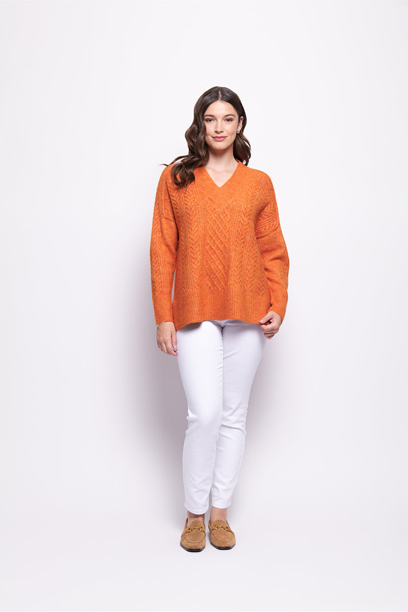 Foil  - She&#39;s a Purla Sweater - Satsuma