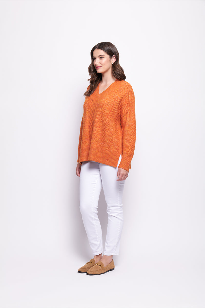Foil  - She&#39;s a Purla Sweater - Satsuma